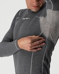 CASTELLI Cyklistické triko s dlouhým rukávem - FLANDERS WARM - šedá