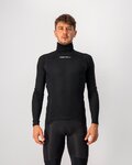 CASTELLI Cyklistické triko s dlouhým rukávem - FLANDERS WARM NECK - černá