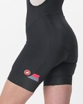 CASTELLI Cyklistické kalhoty krátké s laclem - PRIMA - černá/růžová