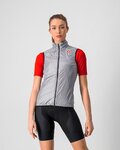CASTELLI Cyklistická vesta - ARIA W VEST - stříbrná