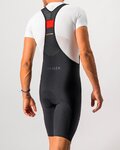 CASTELLI Cyklistické kalhoty krátké s laclem - NANO FLEX PRO RACE - černá