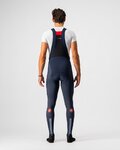 CASTELLI Cyklistické kalhoty dlouhé s laclem - SORPASSO ROS - modrá