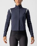 CASTELLI Cyklistická zateplená bunda - ALPHA ROS 2 W - modrá