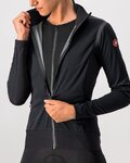 CASTELLI Cyklistická zateplená bunda - ALPHA ROS 2 W LIGHT - černá