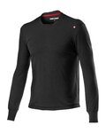 CASTELLI Cyklistické triko s dlouhým rukávem - MERINO LS TEE - černá