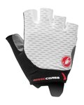 CASTELLI Cyklistické rukavice krátkoprsté - ROSSO CORSA 2 W - bílá