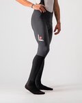 CASTELLI Cyklistické kalhoty dlouhé s laclem - VELOCISSIMO 5 - černá