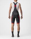 CASTELLI Cyklistické kalhoty krátké s laclem - COMPETIZIONE KIT - černá/červená