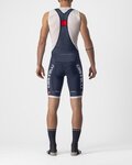 CASTELLI Cyklistické kalhoty krátké s laclem - COMPETIZIONE KIT - modrá