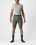 CASTELLI Cyklistické kalhoty krátké bez laclu - UNLIMITED TRAIL BAGGY - zelená