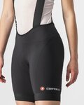 CASTELLI Cyklistické kalhoty krátké s laclem - ENDURANCE W - černá