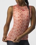 CASTELLI Cyklistické triko bez rukávů - PRO MESH W - růžová