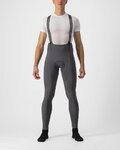 CASTELLI Cyklistické kalhoty dlouhé s laclem - FREE AERO RC - šedá