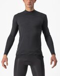CASTELLI Cyklistické triko s dlouhým rukávem - BANDITO WOOL LS - černá