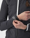 CASTELLI Cyklistická zateplená bunda - ALPHA ULTIMATE INSULATED W - černá