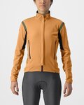 CASTELLI Cyklistická zateplená bunda - PERFETTO ROS 2 W - oranžová