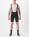 CASTELLI Cyklistické kalhoty krátké s laclem - PREMIO BLACK LTD EDITION - černá/zlatá