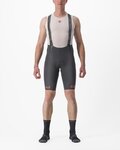 CASTELLI Cyklistické kalhoty krátké s laclem - FREE AERO RC CLASSIC - šedá/růžová