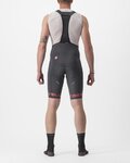 CASTELLI Cyklistické kalhoty krátké s laclem - FREE AERO RC CLASSIC - šedá/růžová
