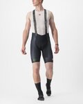 CASTELLI Cyklistické kalhoty krátké s laclem - FREE AERO RC KIT - černá/světle zelená