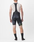 CASTELLI Cyklistické kalhoty krátké s laclem - FREE AERO RC KIT - černá/světle zelená