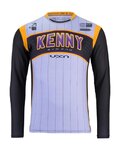 KENNY Cyklistický dres s dlouhým rukávem letní - EVO PRO 24 - bílá/oranžová/černá