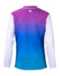 KENNY Cyklistický dres s dlouhým rukávem letní - CHARGER WOMAN 26 - bílá/modrá/fialová