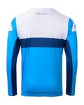KENNY Cyklistický dres s dlouhým rukávem letní - ELITE - modrá/bílá