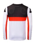 KENNY Cyklistický dres s dlouhým rukávem letní - PROLIGHT - bílá/červená/černá