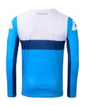 KENNY Cyklistický dres s dlouhým rukávem letní - PROLIGHT - světle modrá/bílá