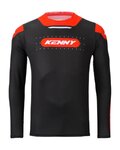 KENNY Cyklistický dres s dlouhým rukávem letní - PROLIGHT - černá/červená