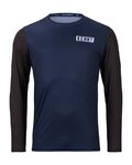 KENNY Cyklistický dres s dlouhým rukávem letní - CHARGER ELITE - modrá/černá