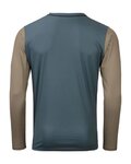 KENNY Cyklistický dres s dlouhým rukávem letní - CHARGER ELITE - zelená/hnědá