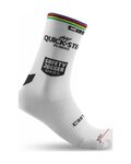 CASTELLI Cyklistické ponožky klasické - QUICKSTEP ROSSO CORSA PRO 15 - bílá