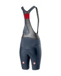 CASTELLI Cyklistické kalhoty krátké s laclem - FREE AERO 4 W - modrá