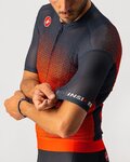 CASTELLI Cyklistický dres s krátkým rukávem - INSIDER - oranžová/červená