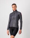 CASTELLI Cyklistická větruodolná bunda - ARIA SHELL W - šedá