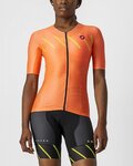 CASTELLI Cyklistický dres s krátkým rukávem - FREE SPEED 2W RACE - oranžová