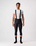 CASTELLI Cyklistické kalhoty 3/4 s laclem - SORPASSO ROS - černá