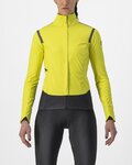 CASTELLI Cyklistická zateplená bunda - ALPHA ROS 2 W - žlutá