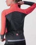 CASTELLI Cyklistická větruodolná bunda - BETA ROS W - růžová