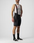 CASTELLI Cyklistické kalhoty krátké s laclem - PREMIO BLACK - černá/bílá