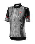 CASTELLI Cyklistický dres s krátkým rukávem -  ILLUSIONE - černá/bílá