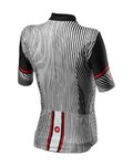 CASTELLI Cyklistický dres s krátkým rukávem -  ILLUSIONE - černá/bílá