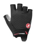 CASTELLI Cyklistické rukavice krátkoprsté - ROSSO CORSA 2 W - černá