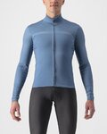 CASTELLI Cyklistický dres s dlouhým rukávem zimní - PRO THERMAL LS - modrá