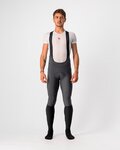 CASTELLI Cyklistické kalhoty dlouhé s laclem - VELOCISSIMO 5 - šedá