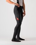 CASTELLI Cyklistické kalhoty dlouhé s laclem - VELOCISSIMO 5 - černá/červená