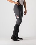 CASTELLI Cyklistické kalhoty dlouhé s laclem - VELOCISSIMO 5 - černá/žlutá