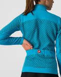 CASTELLI Cyklistický dres s dlouhým rukávem zimní - SFIDA 2 W - světle modrá/modrá